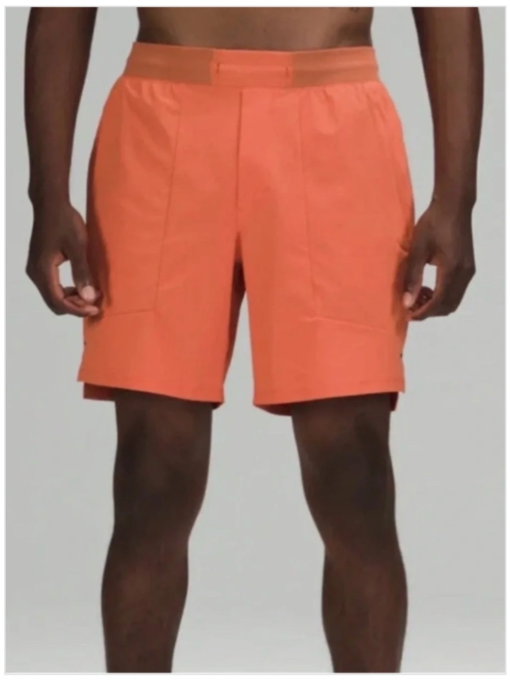 Lululemon Athletic License to Train Linerless Short 7" Warm Coral Size Medium